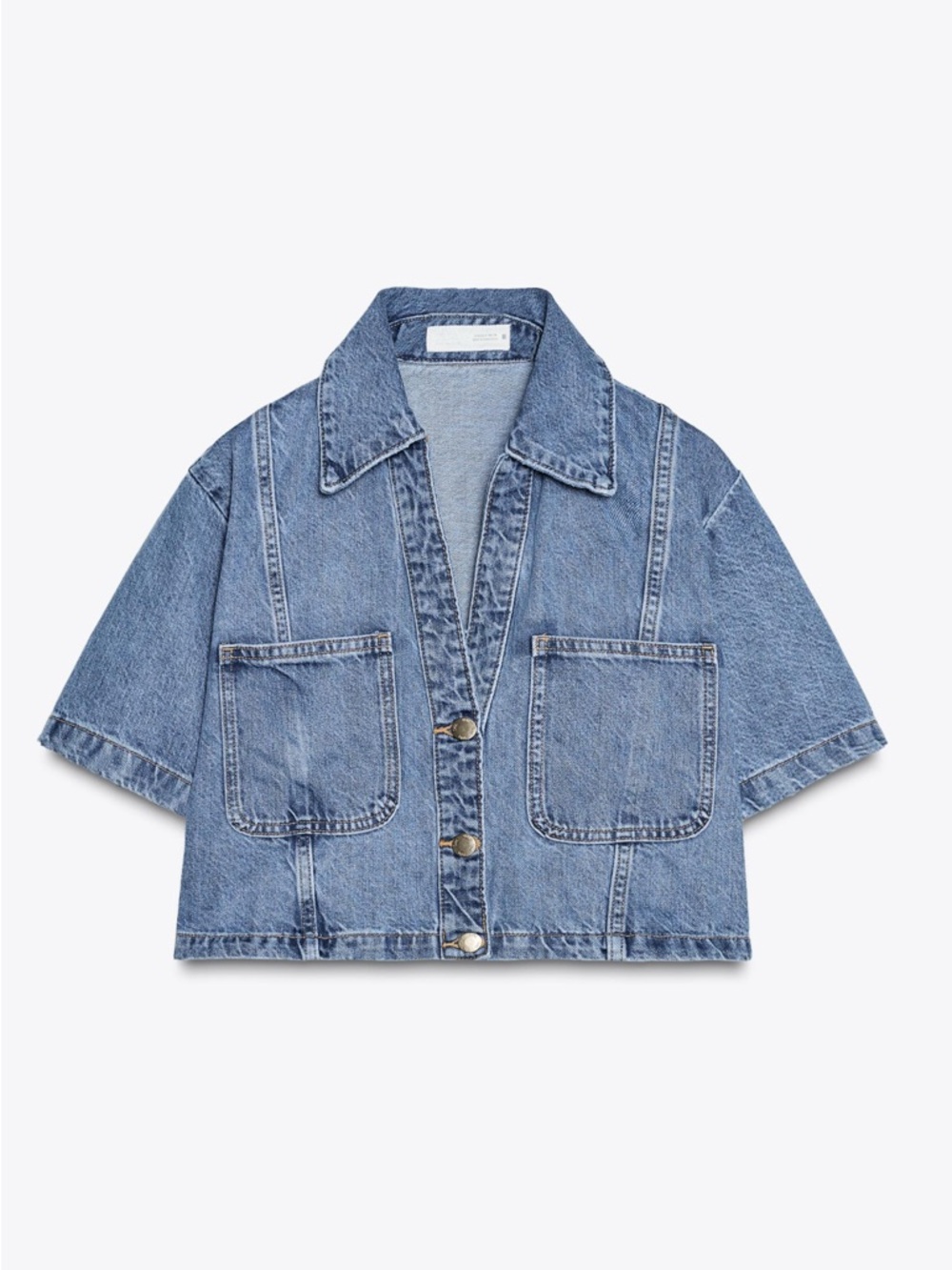 Z1975 CROPPED DENIM SHIRT